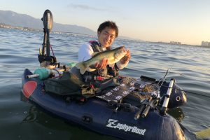 琵琶湖木浜ネコリグで釣れた40UP画像