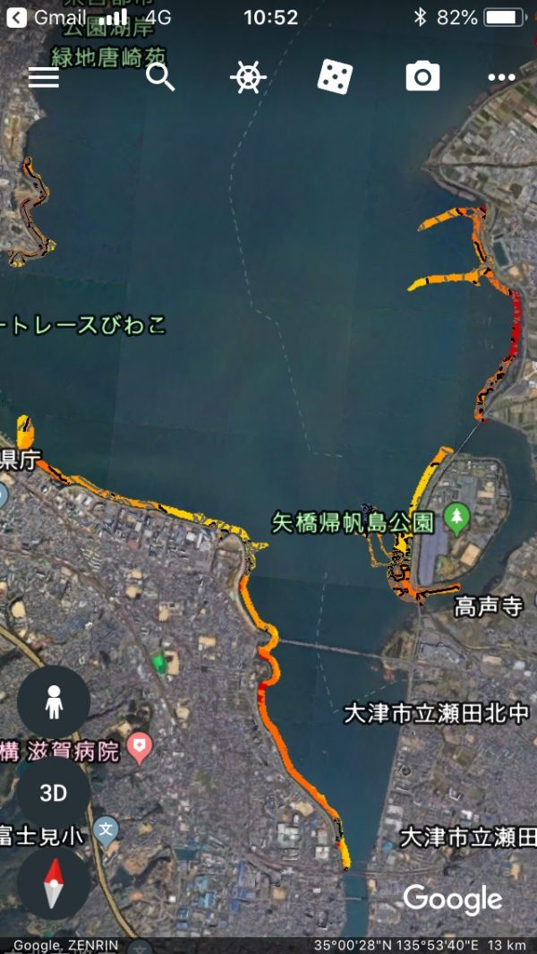 琵琶湖南湖南エリア水中マップ