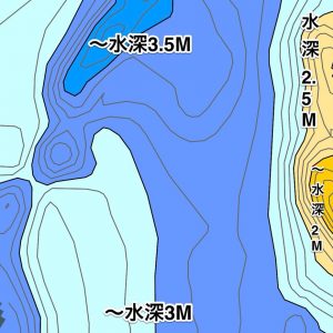 琵琶湖雄琴港水中マップ